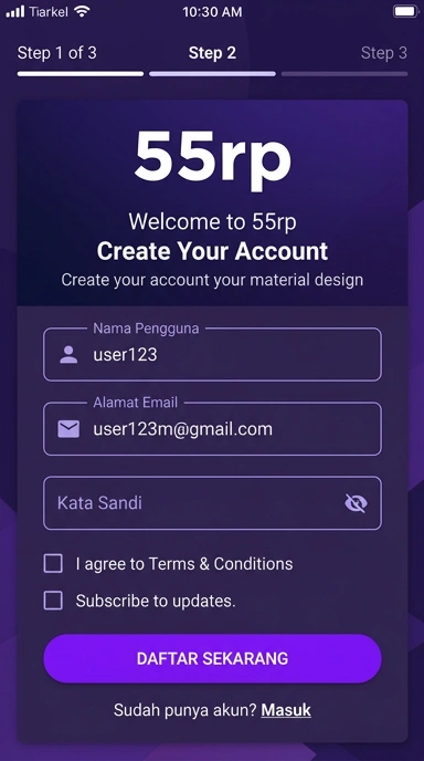 Panduan Lengkap Registrasi Akun 55rp