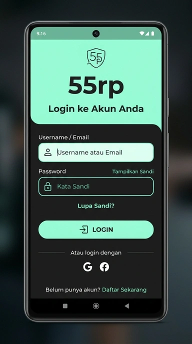 Masuk Akun 55rp untuk Pengguna Android