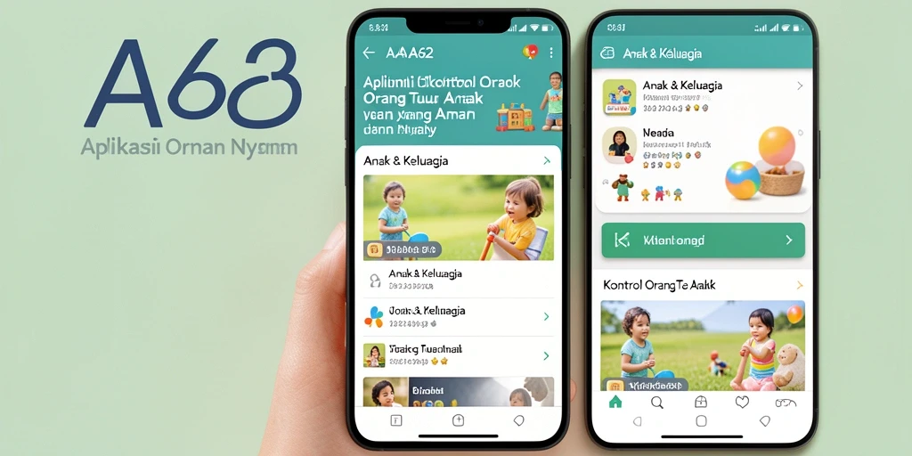 Tampilan antarmuka aplikasi Kontrol Orang Tua Anak yang intuitif dan ramah pengguna.
