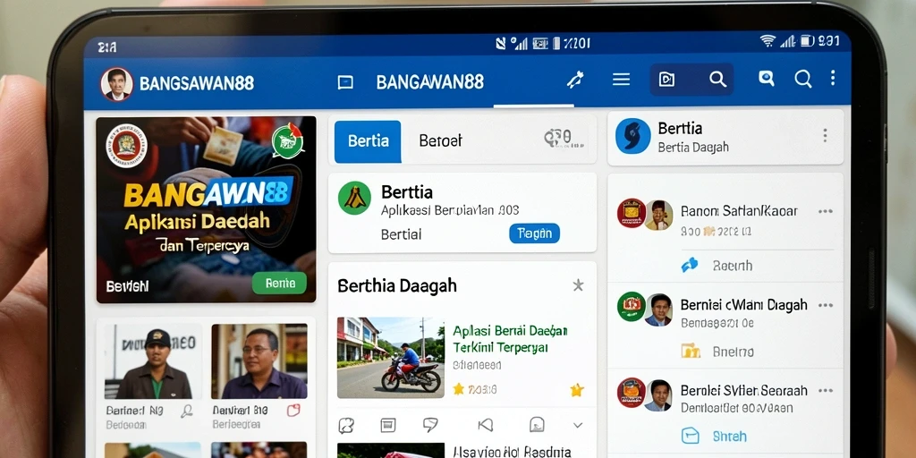 Antarmuka pengguna aplikasi BANGSAWAN88 yang informatif dan menarik.