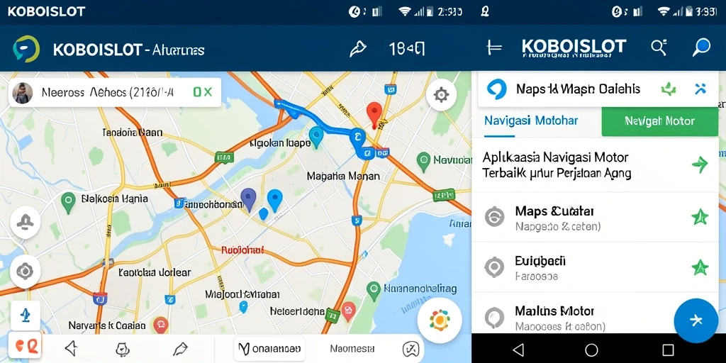 Tampilan antarmuka KOBOISLOT untuk Navigasi Motor yang efisien.
