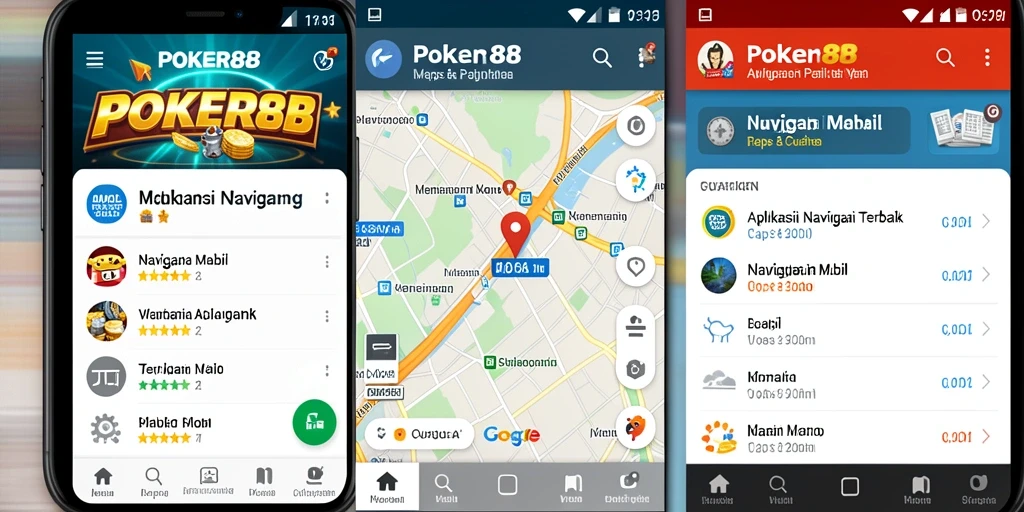Antarmuka POKER88 yang intuitif untuk navigasi mobil.