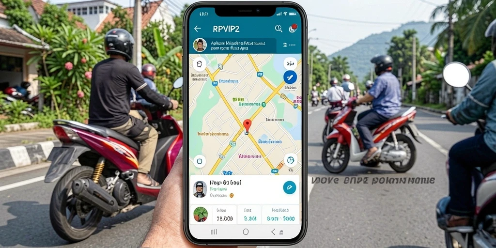Antarmuka RPVIP2 yang intuitif dan jelas untuk navigasi motor.