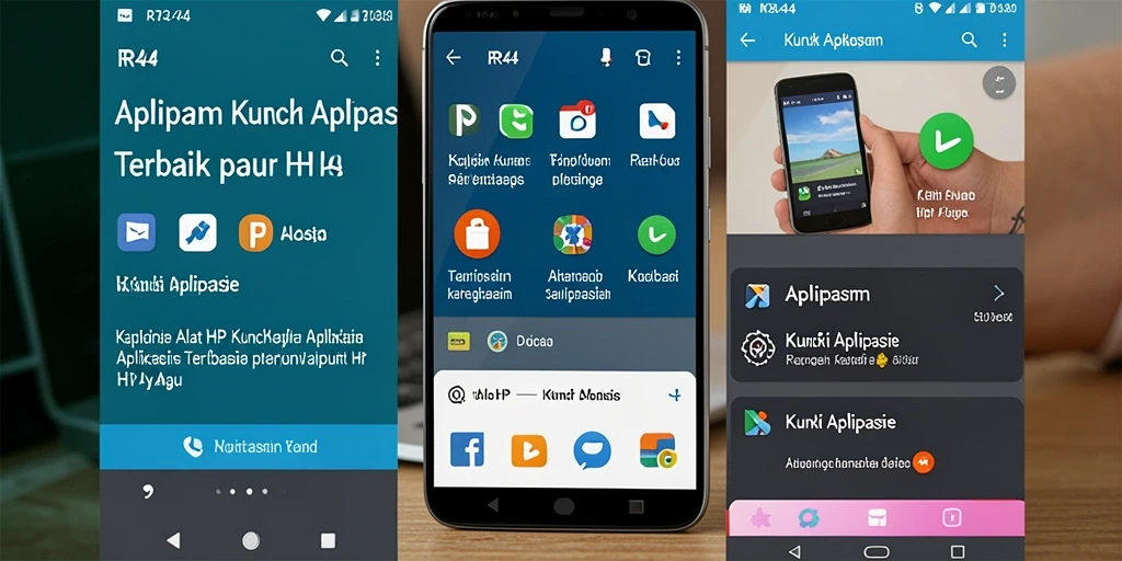 Tampilan menarik dari aplikasi Kunci Aplikasi RR44 yang mudah digunakan.
