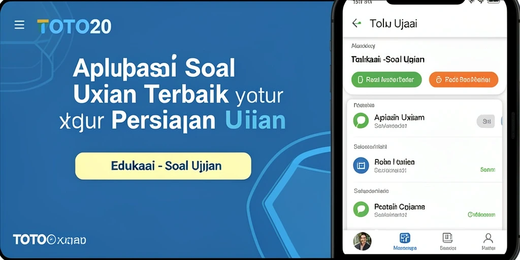 Tampilan utama TOTO20 yang interaktif dan fungsional untuk aplikasi Soal Ujian.